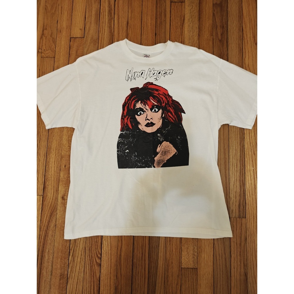 Vintage 90s Nina Hagen Punk Rock T-shirt XL EUC